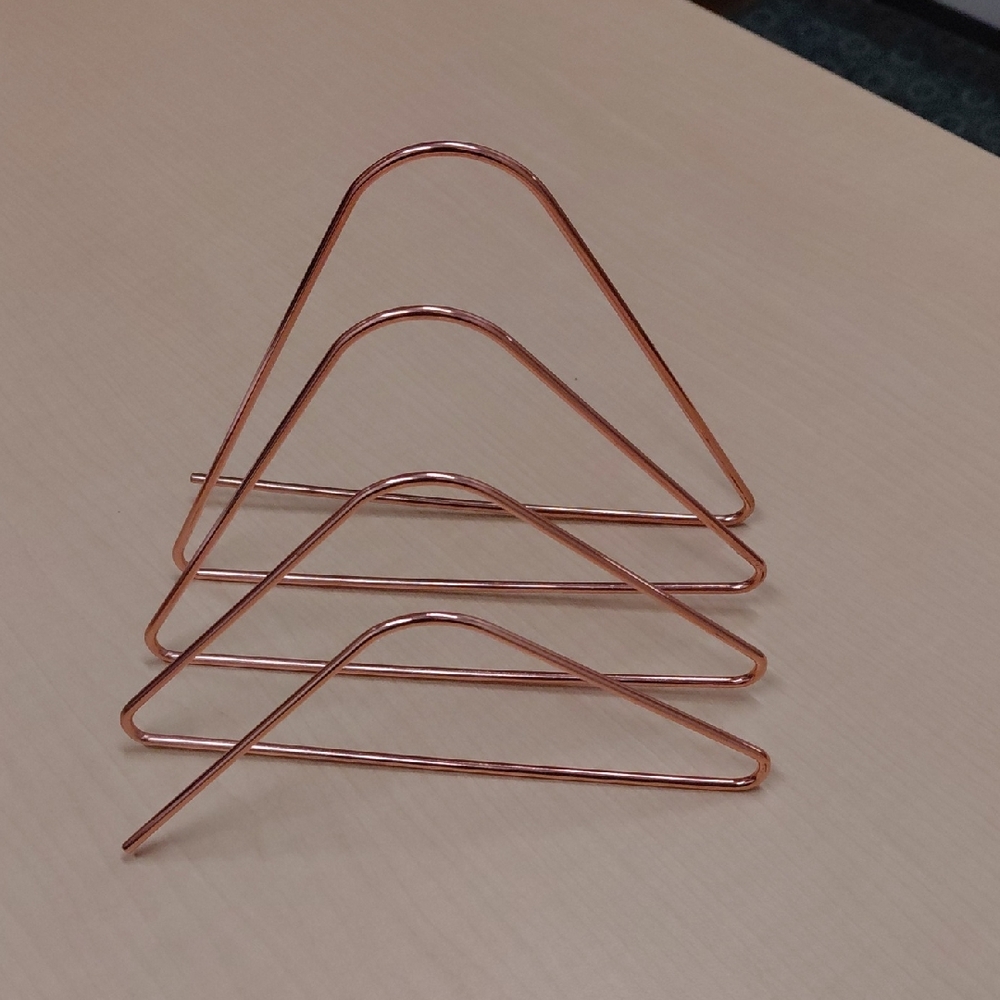 Rose Gold Metal File Sorter